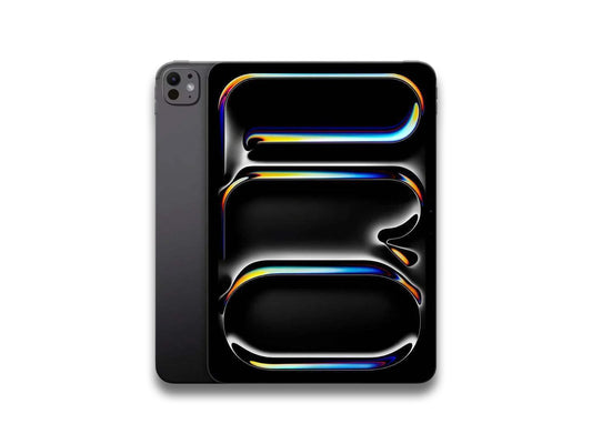 Front and back view image of the space grey iPad Pro 5th gen on the white background